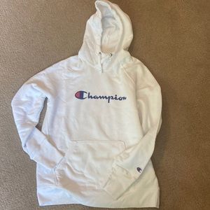 Champion White Hoodie